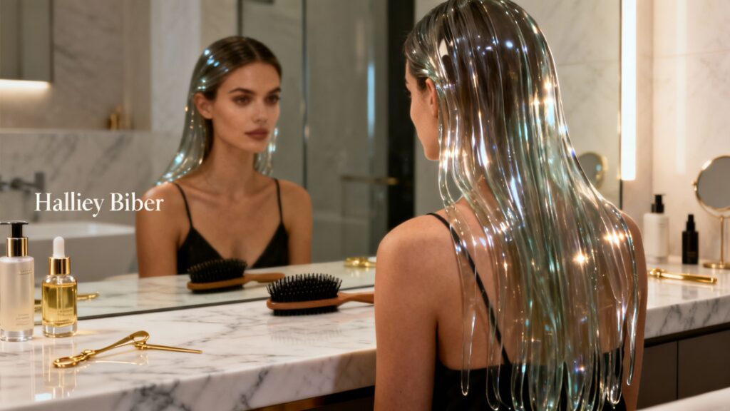 Celebrity Secret: Hailey Bieber's Glass Hair